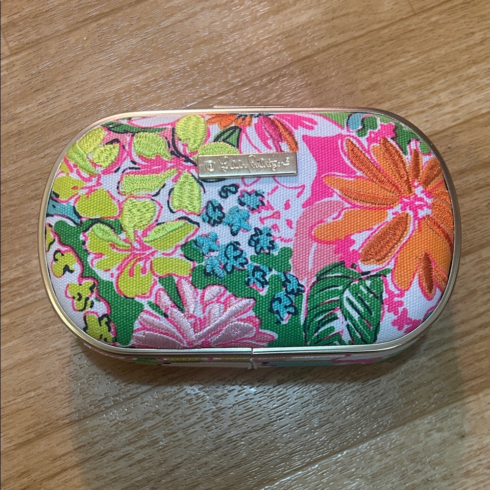 Lilly Pulitzer Floral Clutch in Pink, Green, and Orange